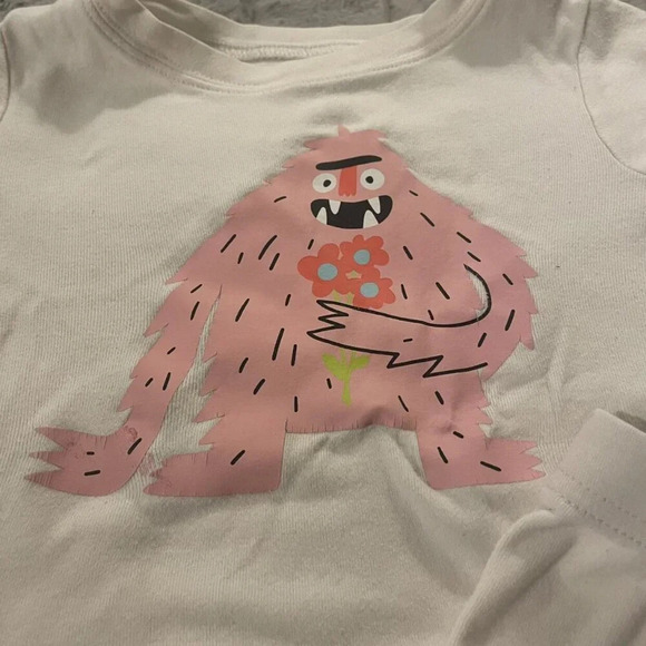 3T Old Navy Monster Pajamas 2 Piece Set, Shorts, Unisex - Picture 5 of 6